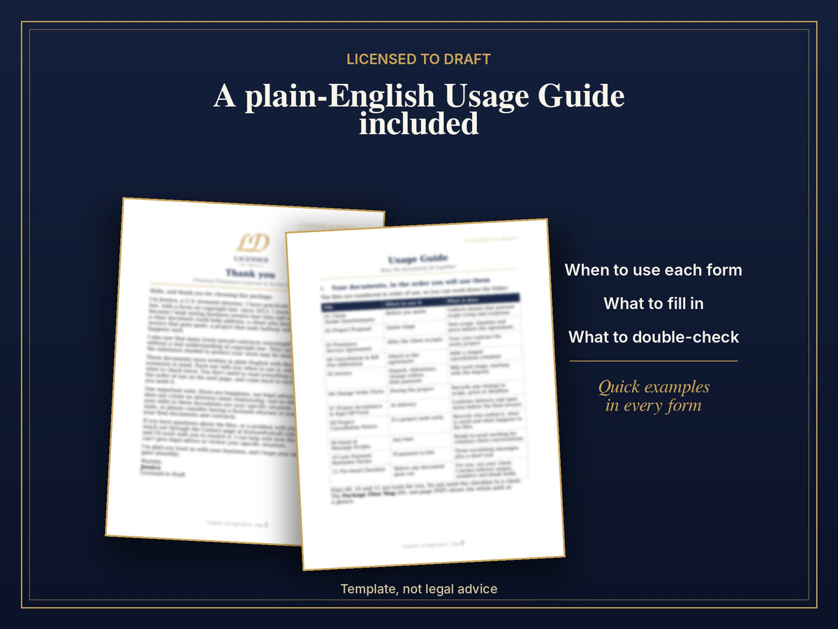 Premium Freelance Contract & Forms Bundle